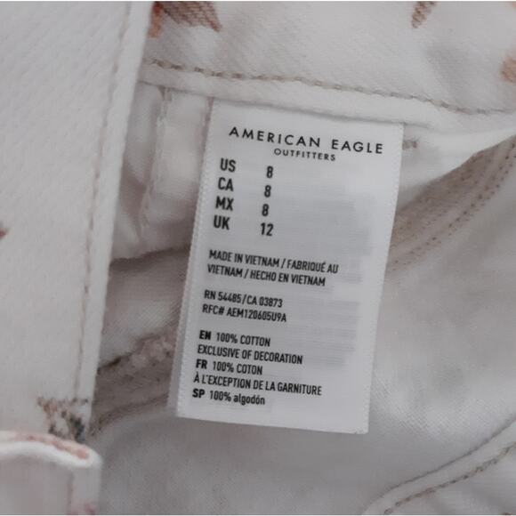 AEO High Rise Denim Shorts 8 - Picture 4 of 4